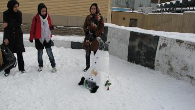 زمستان زیبای تبریز (مسابقه آدم برفی دانشکده)